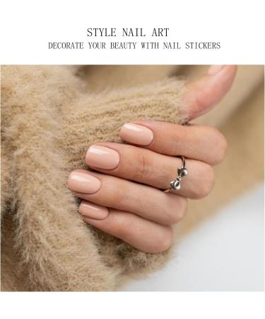  jmeowio JMEOWIO Nail Art Stickers Semi-Hardened UV Gel Coffee Design Nail Art Stickers - Buy Online on GoSupps.com