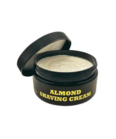 Almond Shaving Cream for Men Smooth and Hydrating Shave Cream Moisturizing Formula Almond Infused Shave Gel for Sensitive Skin Gentle Almond Shave (7.5oz)
