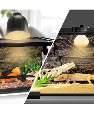 LUCKY HERP 2 Pack 100W UVA Reptile Heat Lamp Bulb Amphibian Basking Spot Light Bulb Reptile Daylight Bulb for Turtle Bearded Dragon Lizard Heating Use 100W(2 Pack) - Buy Online on GoSupps.com