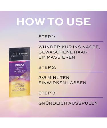 Guhl Ikebana John Frieda Wunderkur Deeply effective hair treatment Sachet 6pack 6 x 25 ml - Buy Online on GoSupps.com