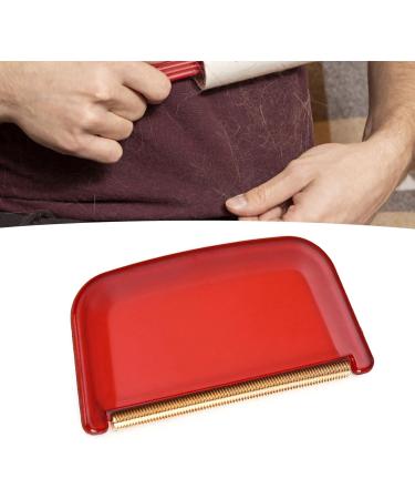 Lint Remover Comb - Manual Fabric Shaver with Copper Blade for Knitted Garments - Lightweight & Compact (Red) | International Shipping Available - Buy Online on GoSupps.com