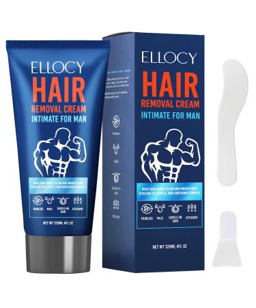 Intimate Hair Removal Cream For Men: intimate/Private At Home - Painless Flawless Soothing Depilatory for Unwanted Coarse Male Body Hair 120ml