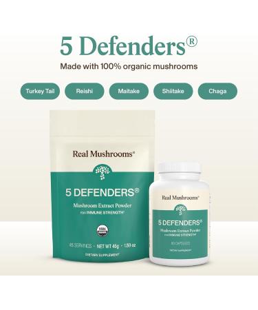 Defender Mushroom Supplements | Immune Support & Wellbeing | 90 Count - Buy Online on GoSupps.com