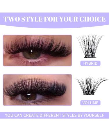 Curl Cluster Lashes C3+C9 0.07mm 12-16mm Mixed DIY Extensions | Reusable Soft Wispy Clusters | Wide Stem Individual Eyelash Clusters - Buy Online on GoSupps.com