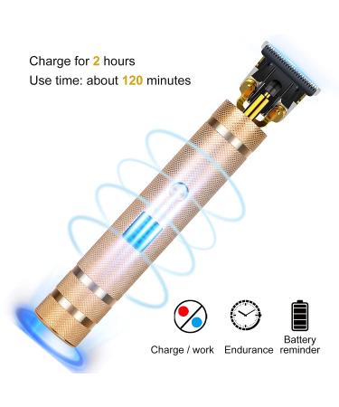 Cordless Rechargeable Hair Clippers & Trimmer for Men with LCD - Beard Shaver & Grooming Kit - Professional Barbershop Quality (Gold) - Buy Online on GoSupps.com