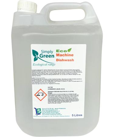 2 x 5 Litre Eco Machine Dishwash Liquid Simply Green - Buy Online on GoSupps.com