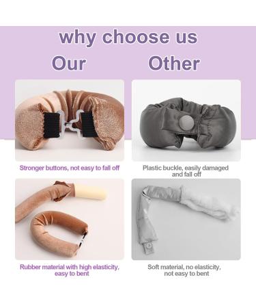 Yeria Heatless Curls Band 3-Piece Overnight Curly Winder for All Hair Types | No Heat Curlers in Khaki - Buy Online on GoSupps.com