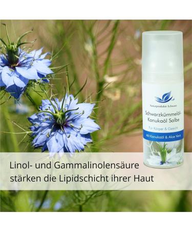 Natural Black Cumin Oil Kanuka Ointment with Aloe Vera - Neurodermatitis Cream for Dry Skin & Itching | 100ml Intensive Care Without Alcohol - Buy Online on GoSupps.com