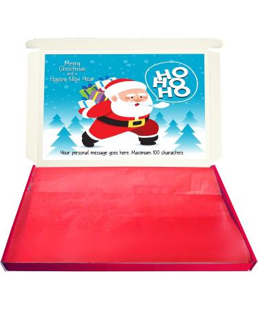 Personalised HO HO HO SANTA Large Christmas Chocolate Selection Box Gift Hamper - Buy Online on GoSupps.com
