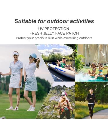 Golf Eye Mask Patch - UV Protection for Outdoor Sports Hydrogel Under-Eye Patches for Sun Protection Skiing & Fishing - 1 & 2 Pack - Buy Online on GoSupps.com