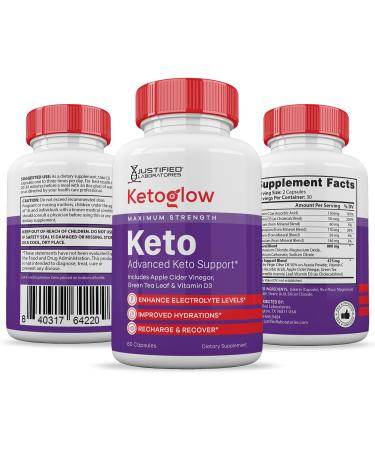 Keto Glow Keto ACV Pills 1275MG Keto Support Blend Capsule Alternative to KetoGlow Keto ACV Gummies Formulated with Apple Cider Vinegar Extra Virgin Olive Oil Powder Green Tea Leaf 60 Capsules - Buy Online on GoSupps.com