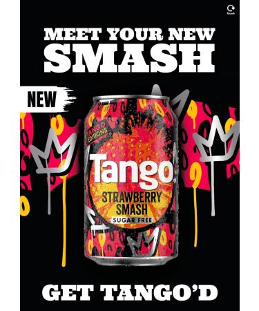 Tango Sugar Free - Strawberry Smash - Pack of 24 - 330ml - Buy Online on GoSupps.com