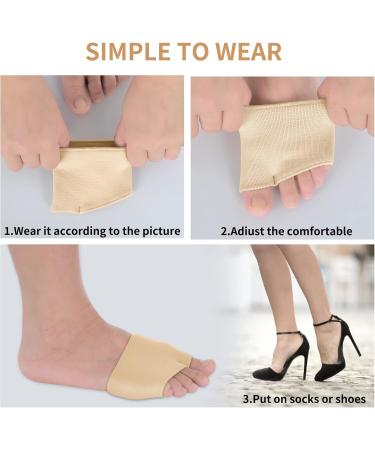 SIBBA Mittelfu -Pads | Orthopedic Insole Bandage | Breathable Beige Toe Correction | Pain Relief Foot Pillow for Men & Women - XL Size - Buy Online on GoSupps.com
