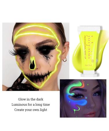Yellow Face Paint for Kids - Glow in the Dark UV Crayons for Halloween & Parties | Blacklight Makeup Kit (#03 UV Yellow - Buy Online on GoSupps.com