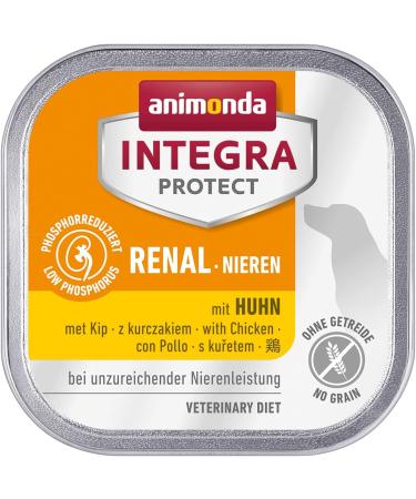animonda Integra Protect diet dog food wet food for chronic renal insufficiency with chicken 11 x 150g Huhn 150 g (Pack of 11) - Buy Online on GoSupps.com