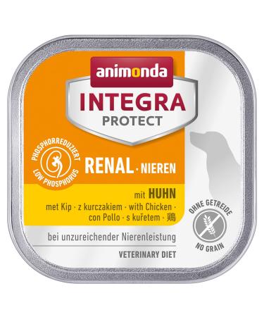 animonda Integra Protect diet dog food wet food for chronic renal insufficiency with chicken 11 x 150g Huhn 150 g (Pack of 11)