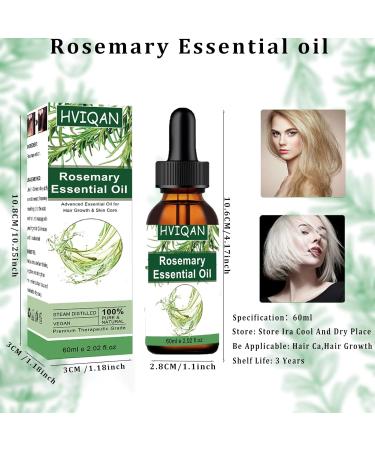 Rosemary Oil for Hair Growth 60ml | Nourishing Essential Oil for Scalp Massage | Bio Rosemary Oil for Men and Women - Buy Online on GoSupps.com