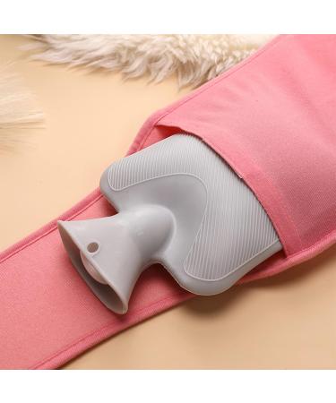 ZEARLY Set of 3 Hot Water Bottles - Rubber Bottles with Soft Covers & Waistband for Neck Shoulder Back Relief | International Shipping Available - Buy Online on GoSupps.com