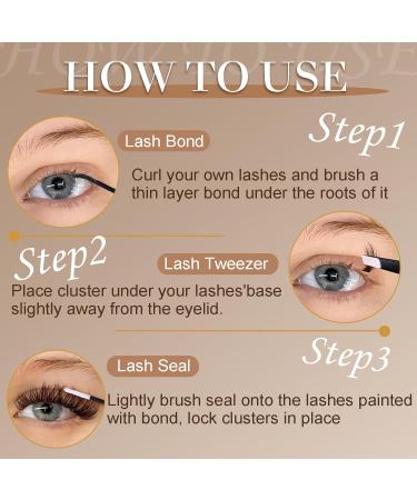 Brown Lash Clusters 10-20mm - Wispy Faux Mink Eyelash Extensions | 154 Pcs Natural Look Brown Lashes for Everyday Wear by FOINEMYED - Buy Online on GoSupps.com