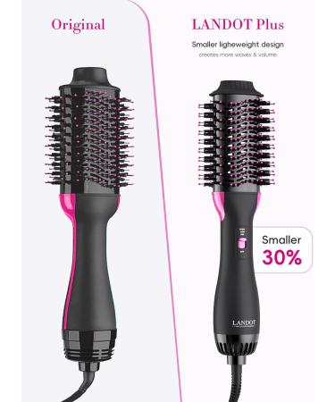2.0 Hair Dryer Brush & Hot Air Styler - 4-in-1 Lightweight Volumizer for Drying, Straightening, Curling - Black - Buy Online on GoSupps.com
