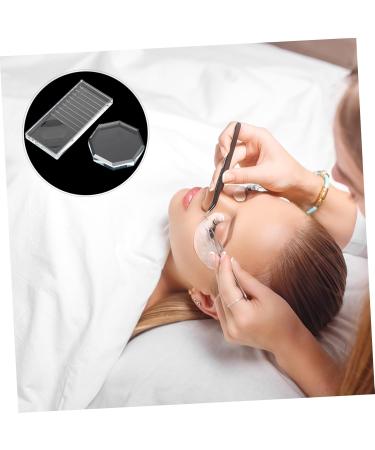 MAGICLULU 2pi ces Joint pour Faux Cils Verre Coussinet pour Faux Cils Joint pour Greffe Outil de Colle Verre Support R utilisable Palette Adh sive pour Extensions - Buy Online on GoSupps.com