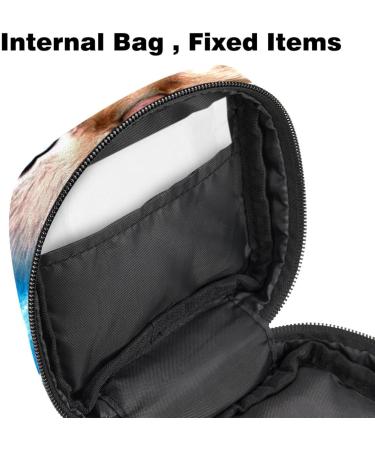 Portable Women's Binding-Up Bags | Menstrual Cup Pockets & Pads for Teens | Cute Galaxy Cat Design - Buy Online on GoSupps.com