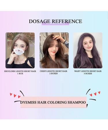 Dyemiss Color Shampoo Dyemiss Hair Coloring Shampoo No Bleaching Hair Nourishing Coloring Hair Dye Dyemiss Hair Dye Diy Fashion Hair Dye for Men and Wome (Color : Black tea) - Buy Online on GoSupps.com