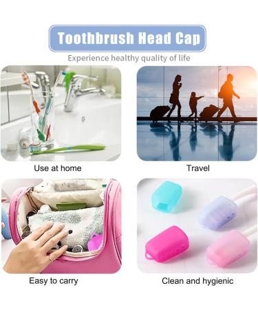 Portable Silicone Toothbrush Head Cover - Travel Toothbrush Protector Caps (Green) | International Shipping - Buy Online on GoSupps.com