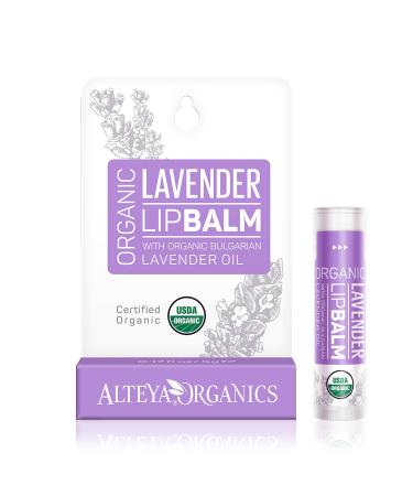 Alteya Bio Lip balm Lavender 4.5g-USDA organic certified purely restorative-lip care based on essential lavender oil and selected selection of plant butts lavender - Buy Online on GoSupps.com