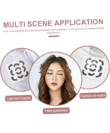 MAGICLULU 15 Pairs Eyelashes Fluffy Lash Extension Long Fake Lash Soft Light Fake Lash Handmade Eye Lashes Cosmetic Fake Lashes 3d Black Makeup Artificial Miss Fiber Lotus Terrace - Buy Online on GoSupps.com