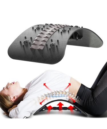 Alouweekuky back extension - rotary adjustment back trainer Back stretcher for the neck and backhow back pain and lumbar spine pain relief of the muscles best gift