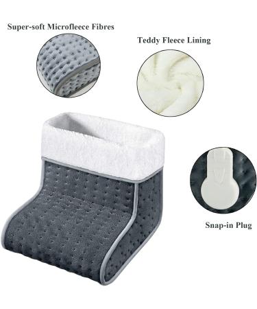 Ultra-Fast Foot Warmer - Electric Heated Shoes with 3 Levels Overheating Protection & Washable Design - Gray - Buy Online on GoSupps.com