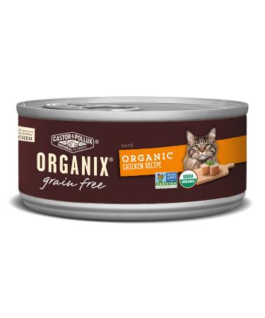 Castor & Pollux Organix Grain Free Organic Chicken Recipe (24) 3oz cans Pate Grain Free Chicken 3 Ounce (Pack of 24)