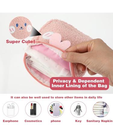 Jeffdad Sweet Women's Storage Pocket - 3 Portable Tampon Bags | Plush Period Bag for Girls | Stylish Mini Collector Cultural Bags - Buy Online on GoSupps.com