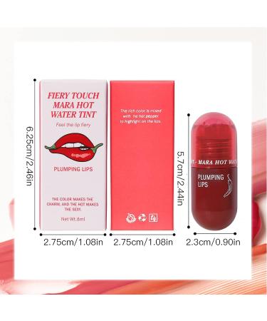DAGEDA Lip Plumper Gloss - Long-lasting, Waterproof Lip Tint Stain for Plumping and Hydration - White Peach Shade - Buy Online on GoSupps.com