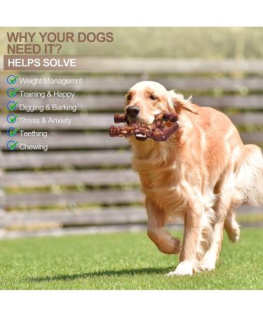 LUKITO Indestructible Dog Chew Toy - Real Beef - Aggressive Chewers - Large Dogs - Brown - Buy Online on GoSupps.com