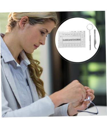 Ultechnovo 3-Piece Glasses Repair Set - Screwdriver Kit for Sunglasses Watches and More - Zinc Alloy Toolbox with Nose Pads | International Shipping - Buy Online on GoSupps.com