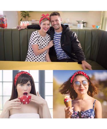 Cute Polka Dot Knote-Headband & Women's Earrings Set - Twisted Hair Bands (Pack of 6) - Stylish Accessories for Girls & Women - Buy Online on GoSupps.com