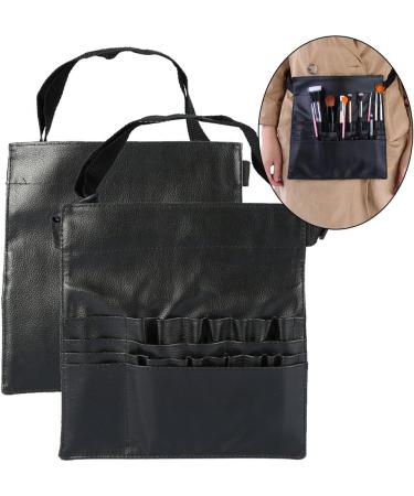 Premium PU Leather Makeup Brush Belt & Cosmetic Bag - Zipper Storage for Eyeshadow & Concealer Brushes - Perfect for Professionals - Buy Online on GoSupps.com