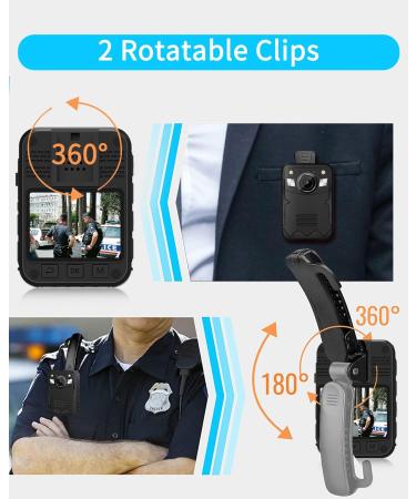 JieSuDa Q5 4K Body Camera with 64G Memory and Clear Night Vision - Buy Online on GoSupps.com