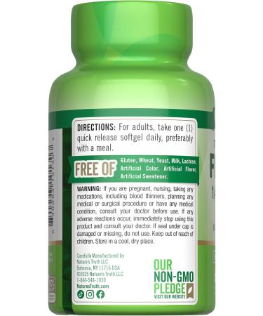 Nature's Truth Triple Strength Fish Oil Softgels | 1400 mg | 60 Count | Active Omega 3 | Non-GMO & Gluten Free Supplement - Buy Online on GoSupps.com