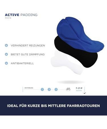 Rogelli Core Men's Cycling Shorts with Seat Pad - Breathable Long Bib Shorts - Black 4XL - Buy Online on GoSupps.com