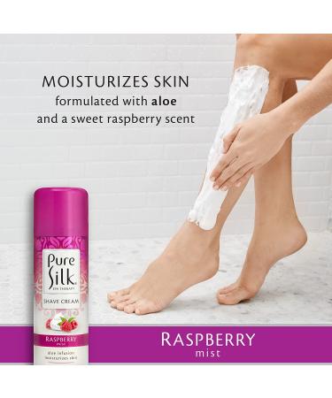 Silk Raspberry Mist Spa Therapy Shave Cream for Women - 7.25 Oz (Pack of 6) - Buy Online on GoSupps.com
