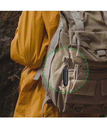 Portable Pill Box Keychain (2 Pack) Mini Aluminium Alloy Organizer for Purse, Waterproof Metal Holder for Medicine and Vitamins Ideal for Outdoor Camping and Travel (Black+Silver) - Buy Online on GoSupps.com