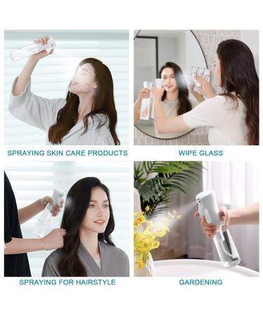 Uraqt 300ml Salon Water Spray Bottle for Hairdressers - White Transparent Hair Tool - Buy Online on GoSupps.com