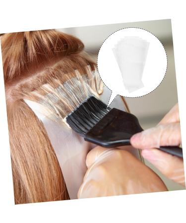 Beavorty 50 Sheets highlight stickers hair paper wraps Hairdressing Tool Hair Coloring Paper blonde hair dye bubble hair dye Salon Hair Dye Paper piece of paper white - Buy Online on GoSupps.com