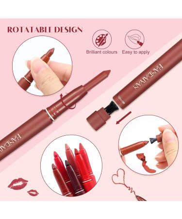 Mengxin 6 Colors Lipstick Set - Matte Lip Liners Waterproof Lip Tint & Gloss - Long-Lasting Makeup in Gift Box | Perfect for Colorful Looks - Buy Online on GoSupps.com
