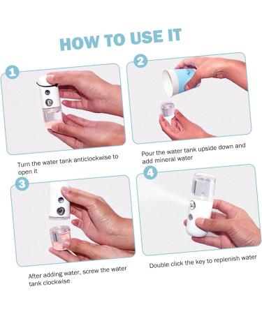 Outanaya 4pcs Small Pill Hydrating Instrument Beauty Sprayer Mini Face Mist Handy Sprayer Hydrated - Buy Online on GoSupps.com