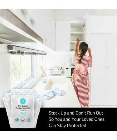 All-in-One Personal Protection Kits for TWO PEOPLE - 10 PACK - Buy Online on GoSupps.com