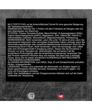 Buy Mlo Testo Fuel - Premium Testosterone Booster Tablets | Muscle Building Vegan Gluten-Free 90 Tablets - Buy Online on GoSupps.com